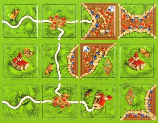 Gra planszowa CARCASSONNE podstawa +2 mini dodatki Kod producenta GB7005