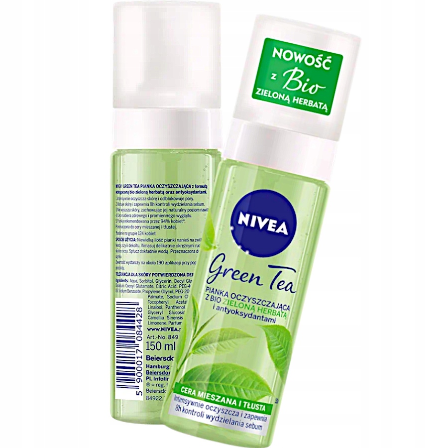 

Nivea Green Tea Pianka Oczyszczająca Do Twarzy