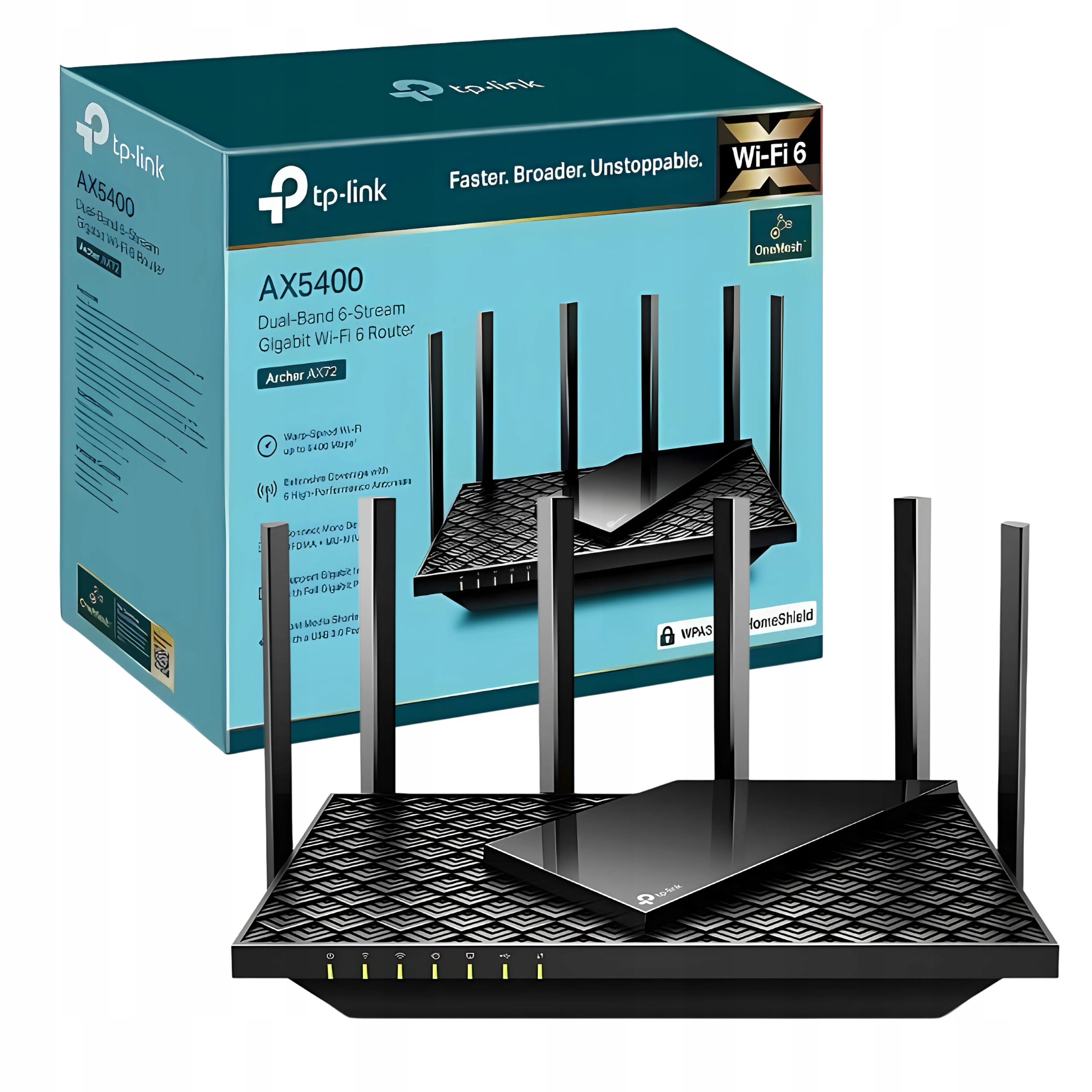 Router Wifi Sieciowy Tp-link Bezprzewodowy Archer AX72 WIFI6