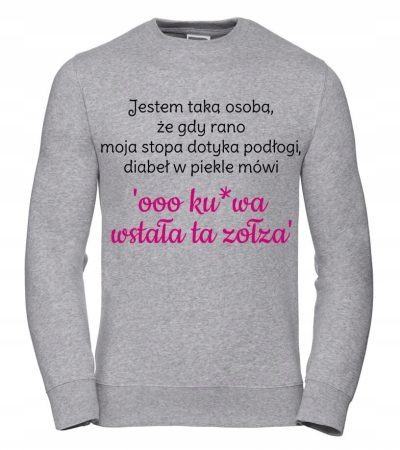 Dámská Mikina This Bitch Got Up 3XL šedá