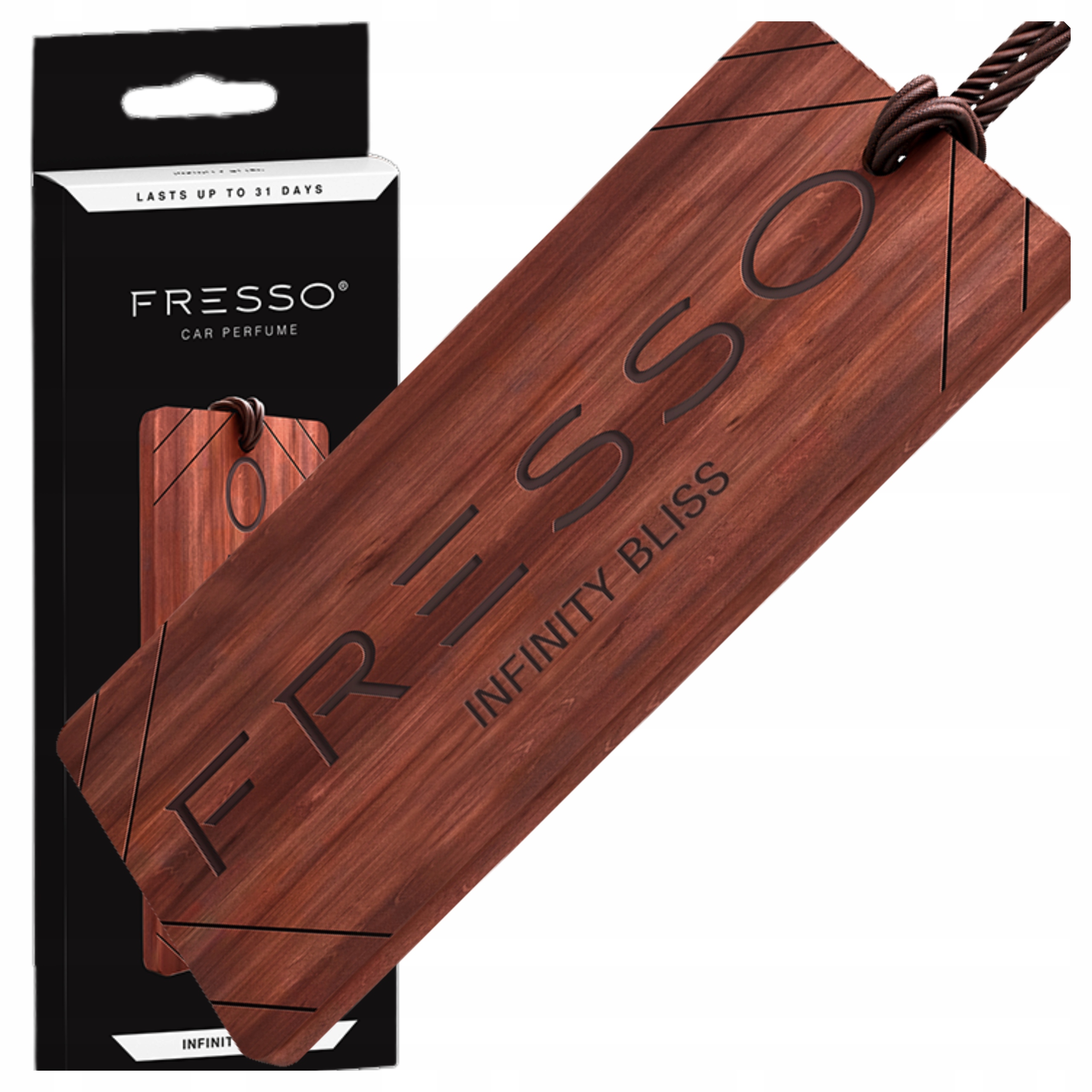 Fresso Infinity Bliss Drewniana Zawieszka Trwały Zapach Do Auta Samochodu