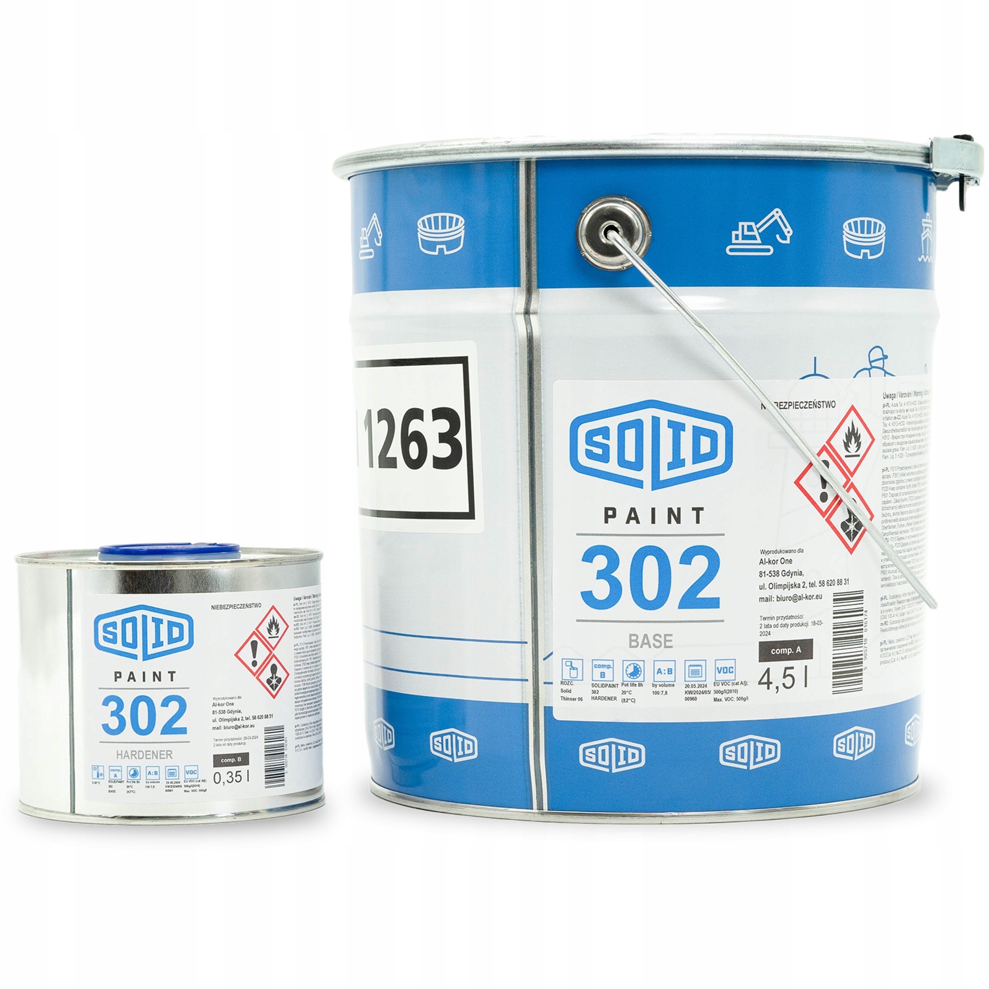 Farba Okrętowa SolidPaint 302 4,85L każdy kolor