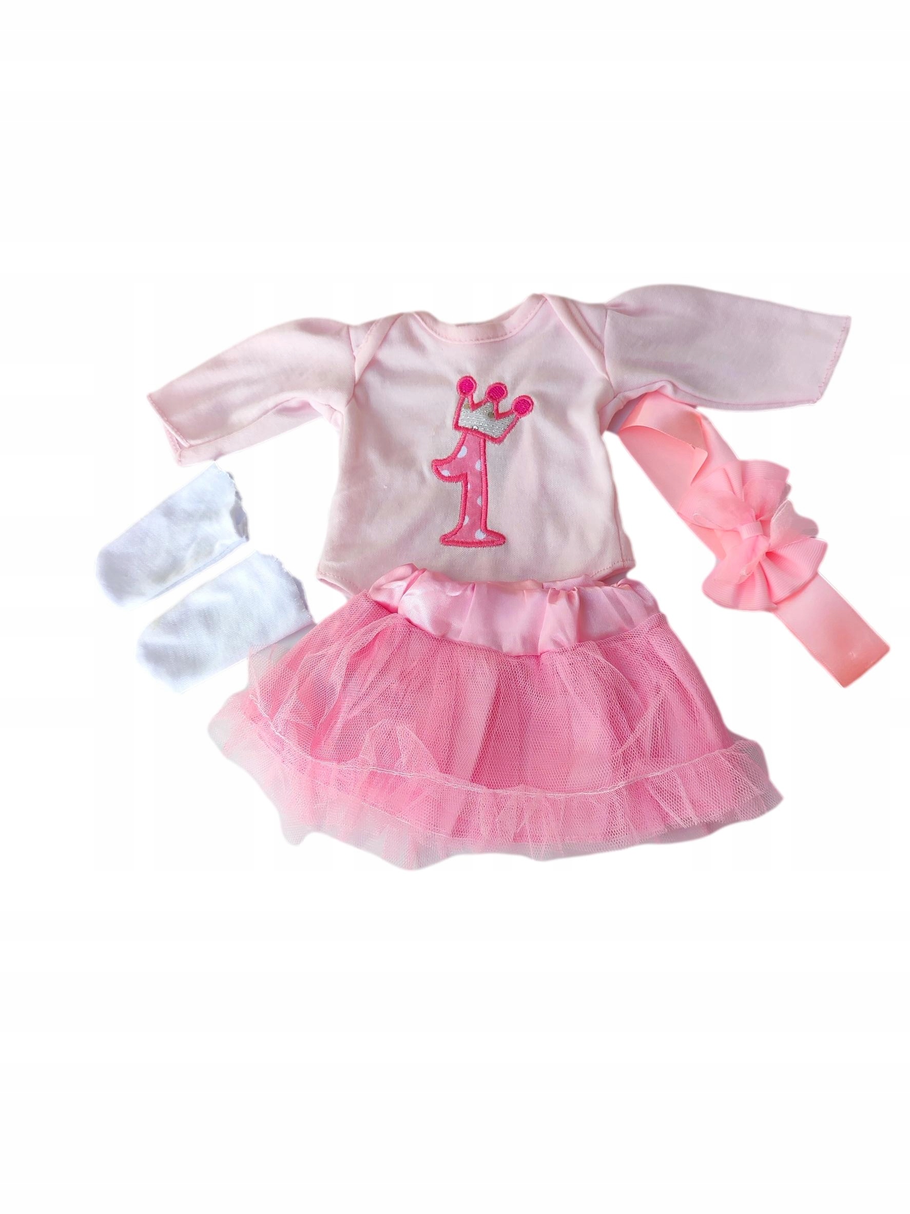 UBRANKO DLA LALKI BOBASA 45CM SUKIENKA REEBORN OPASKA SPÓDNICZKA BODY SMOCZ Wiek dziecka 3 lata +