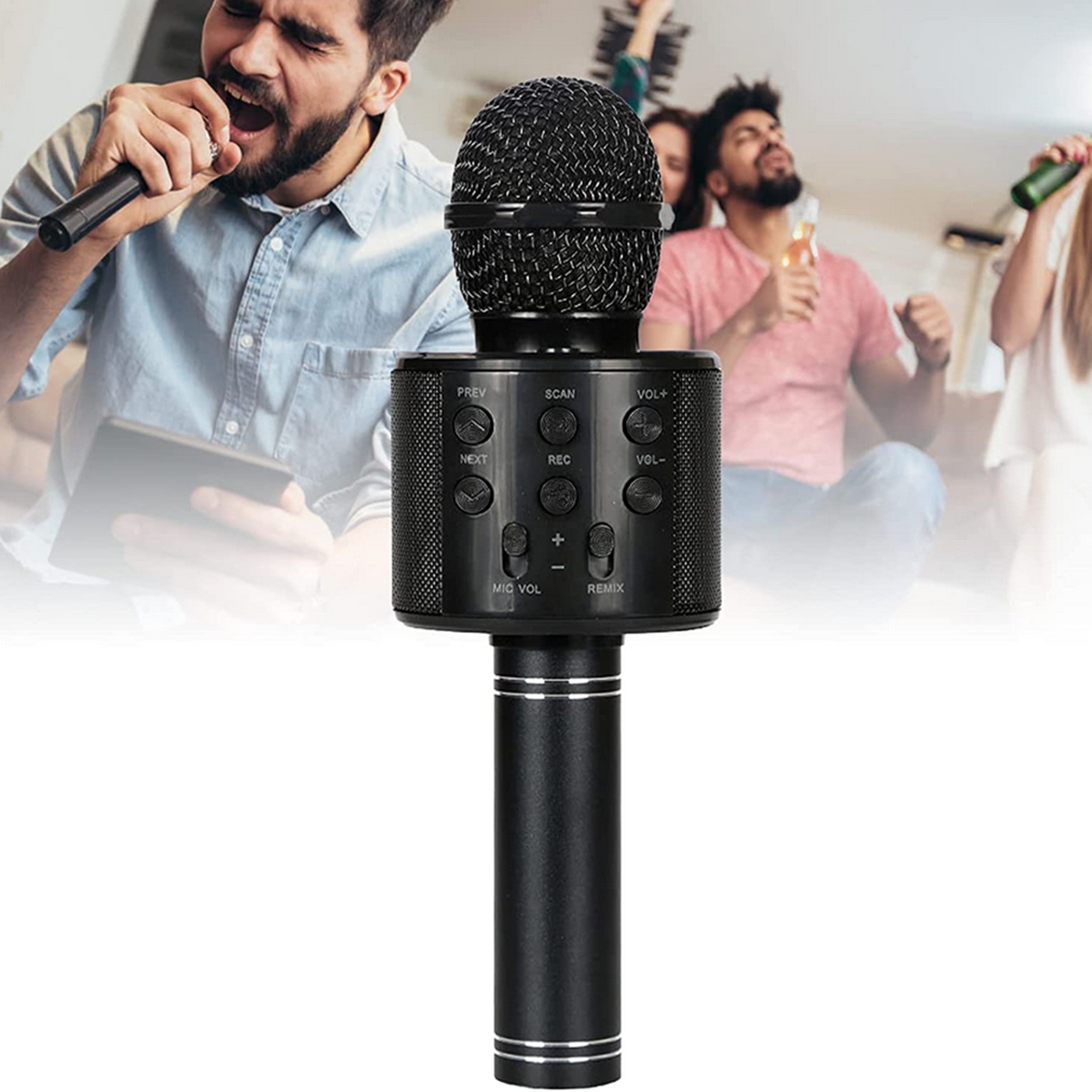 MIKROFON BEZPRZEWODOWY KARAOKE GŁOŚNIK BLUETOOTH DO NAGRYWANIA ŚPIEWU Certyfikaty, opinie, atesty CE EN 71