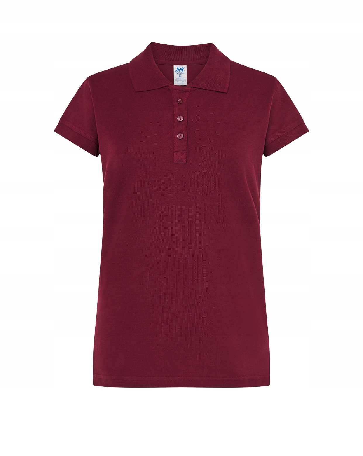 KOSZULKA POLO damska BAWEŁNA 100% JHK BURGUND XXL POLÓWKA