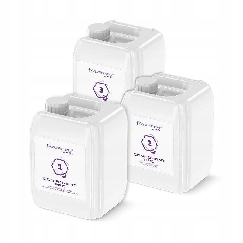 Aquaforest Balling Pro Komplet Component 1+ 2+ 3+ 3X5000ML Výkonný