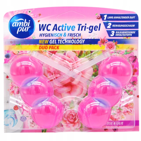 

Ambi Pur RÓŻA&Lilia Wc Żel Tri-gel 2x45gNew