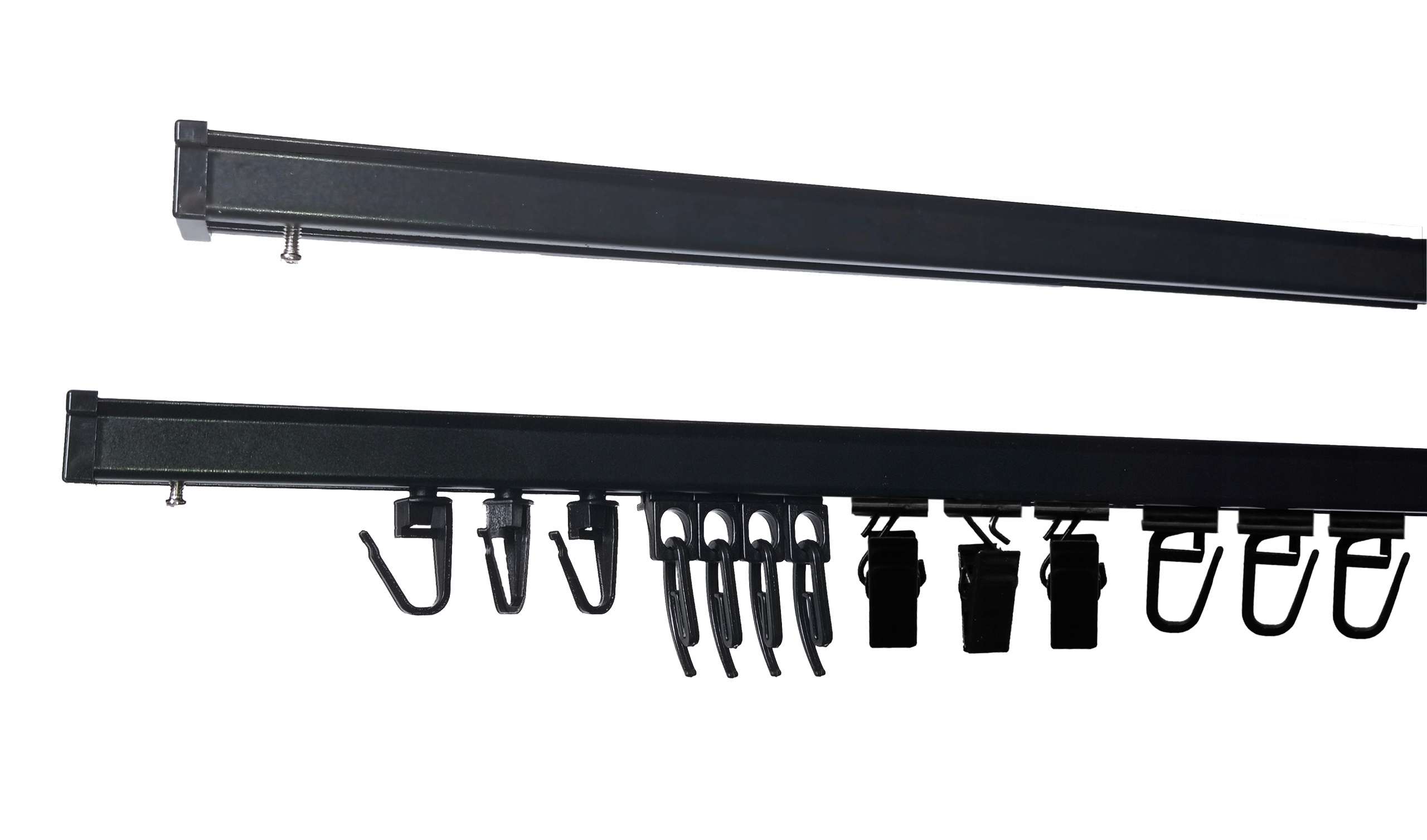 Garnýž hliníková stropní lišta Ms 270 cm černá