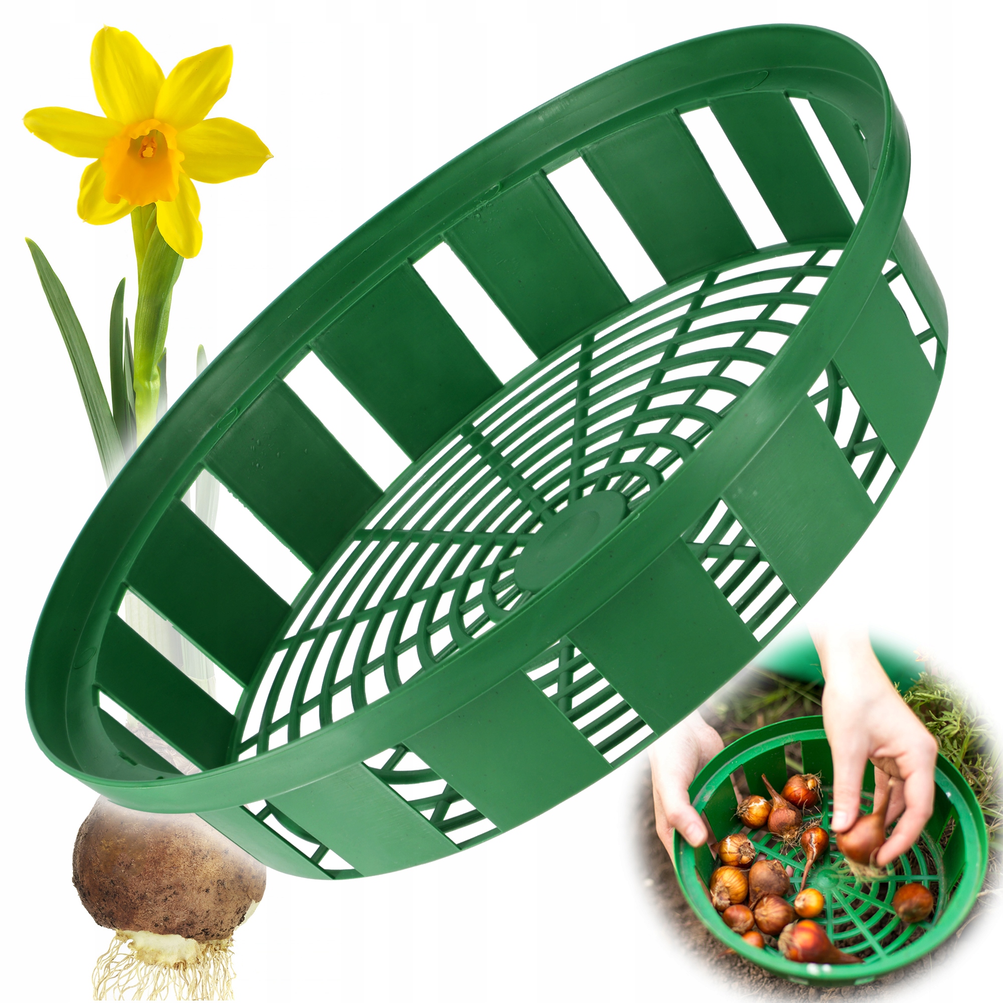 KOSZYK OSŁONKA DO SADZENIA CEBULEK fi 30cm