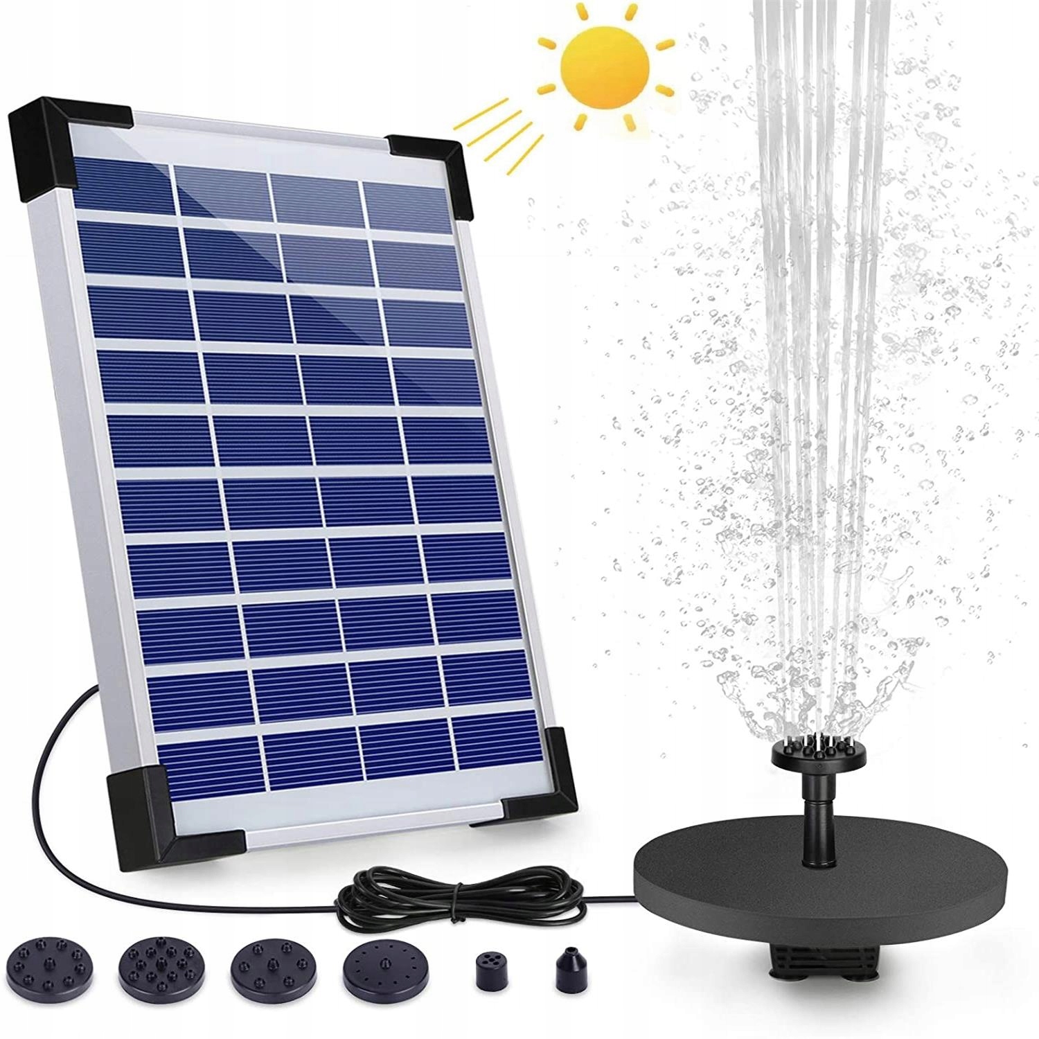 Solární Fontánová Pumpa Pro Zahradní Jezírkovou Fontánu 400 L/h