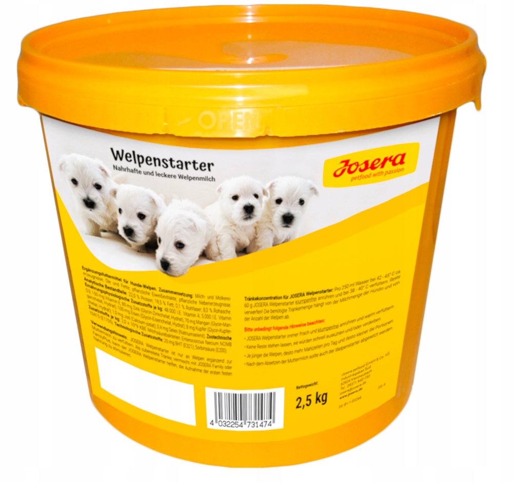 Josera Welpenstarter Mléko pro štěňata 2,5 kg