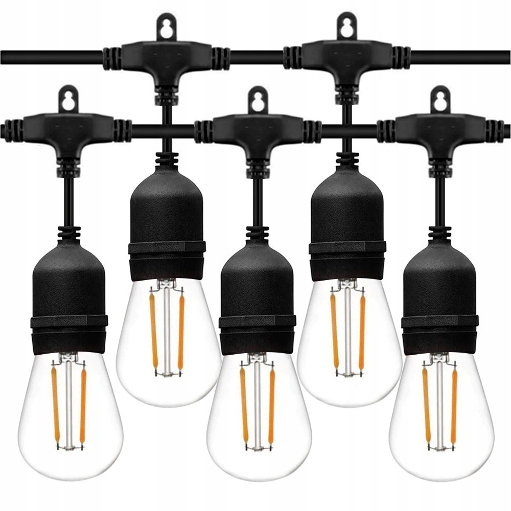 Girlanda Led zahradní lampy voděodolné 15 m