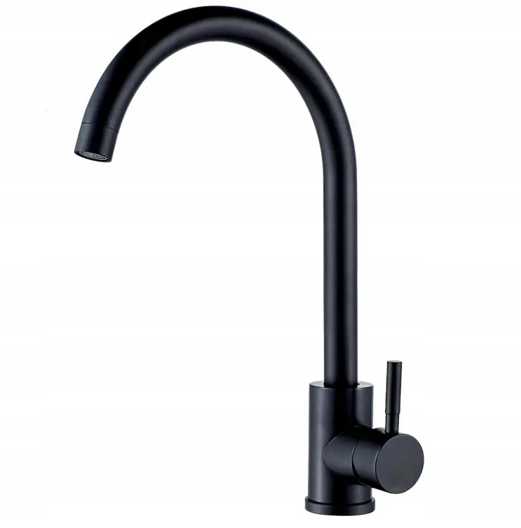 Otočná kuchyňská baterie Indes Olos Černá Black perlátor