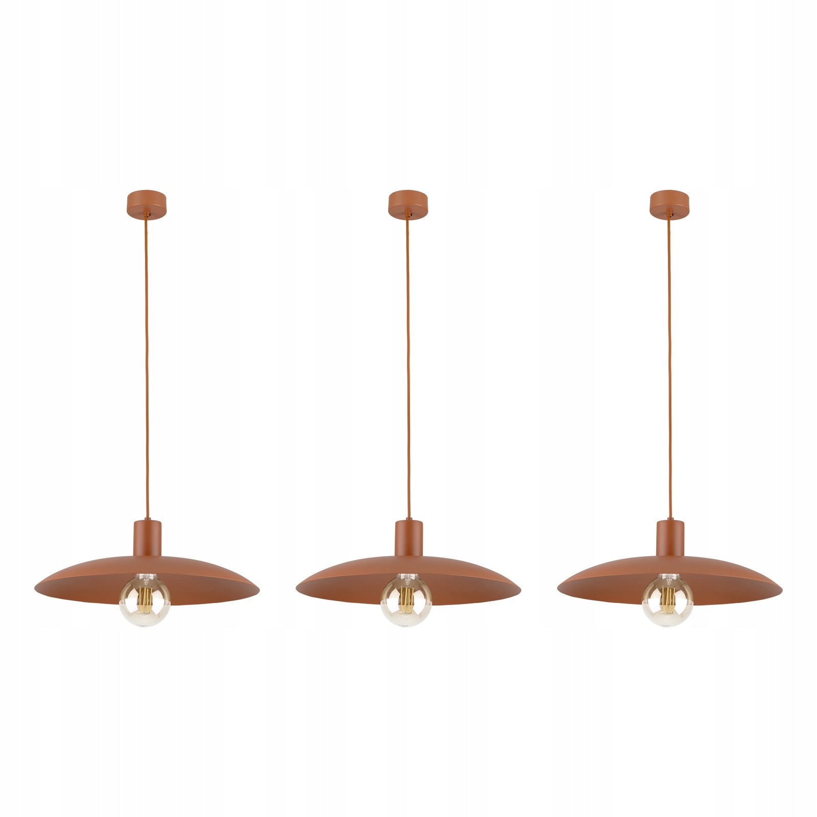 Tk Lighting Sada 3x Závěsná lampa Astra Brick 10882