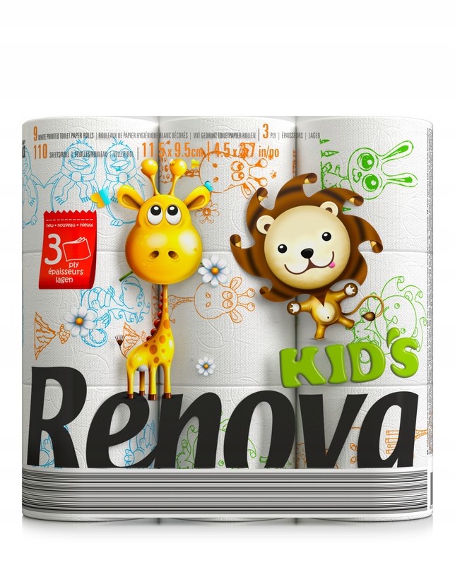 

Papier toaletowy Renova Kids 9R