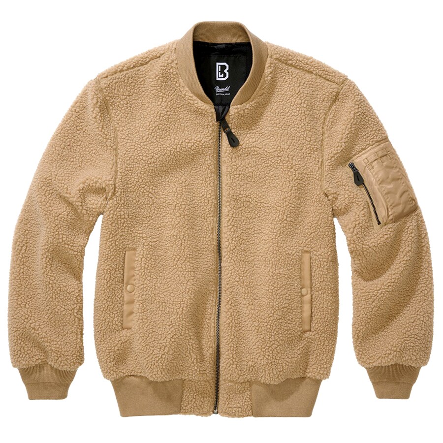 Bunda bomber bez kapuce Brandit MA1 Sherpa Jacket Coyote 5XL