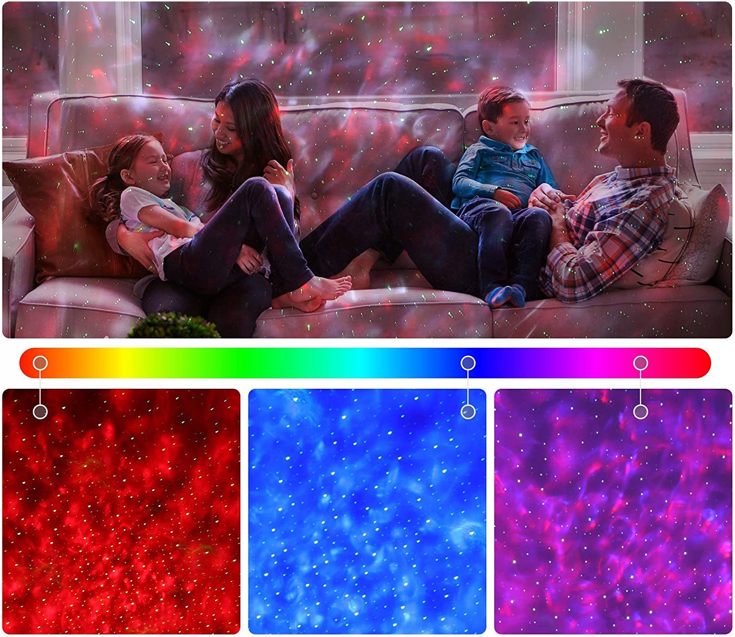 PROJEKTOR GWIAZD LAMPKA NOCNA RZUTNIK LED STAR EAN 5901801505655