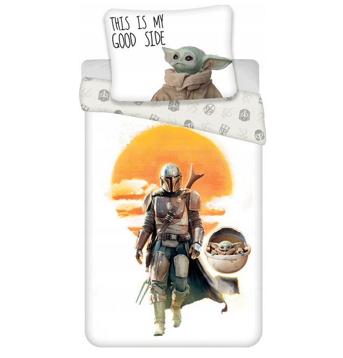 

Pościel 140X200 Star Wars Mandalorian Yoda Baby