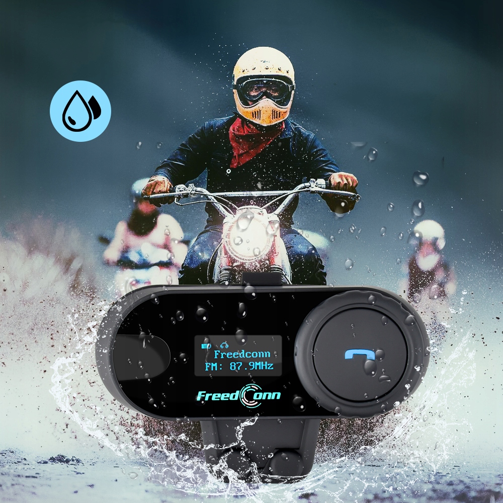 FreedConn Bluetooth Interkom Motocyklowy T-COM SC Typ mikrofonu hybrydowy integralny