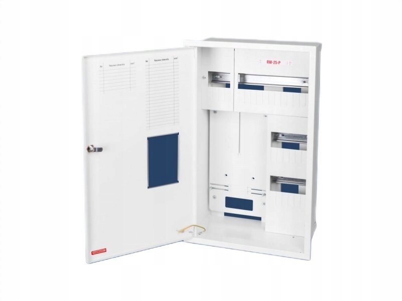 Podomítková pultová skříň 3-fázová 25M plomba IP30 RW-25P/E