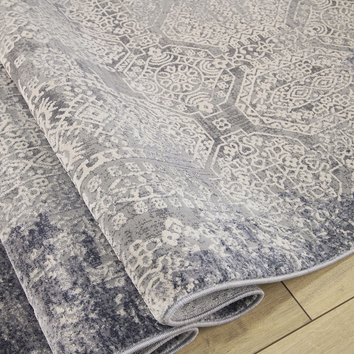 MODNY DYWAN KREMOWY SZARY VALENCIA NOWOCZESNY MIĘKKI DO SALONU 140x200 Długość 200 cm