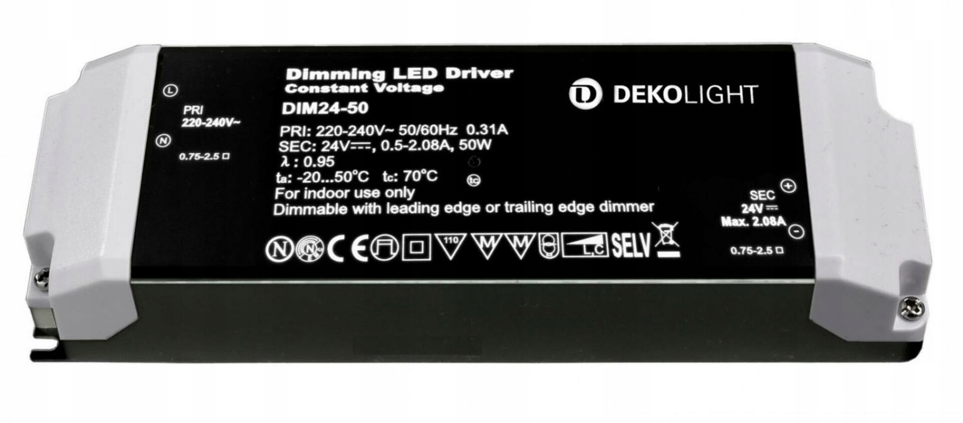 Light Impressions Deko-Light LED-napájanie Basic, DIM, CV, 24V 12-50W konsta