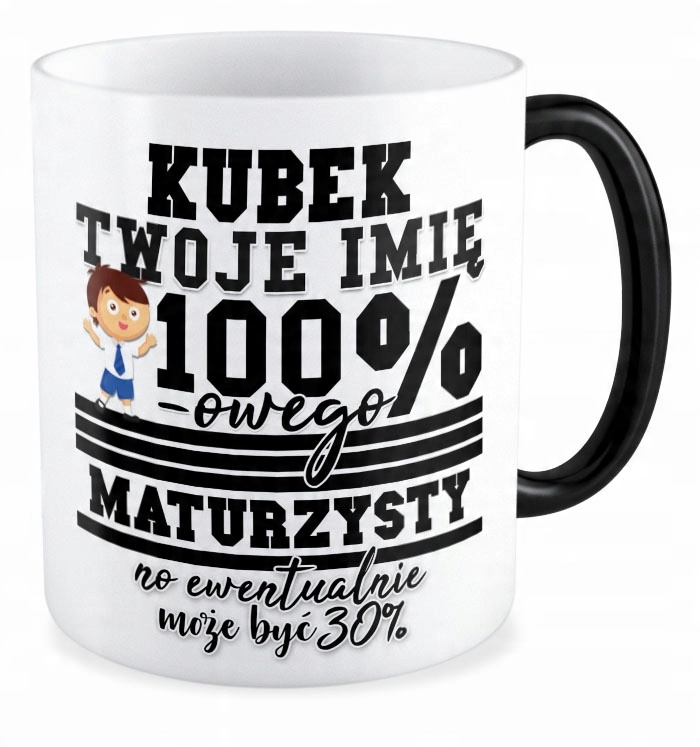 

Kubek magiczny prezent Maturzysta Twoje Imię