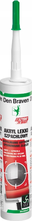AKRYL SZPACHLOWY LEKKI 280ml DEN BRAVEN TUBA