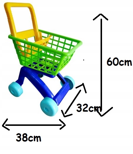 Wózek marketowy Dohany /Macyszyn/ 5022 duży - 3 wzory kolorów Kod producenta 5022