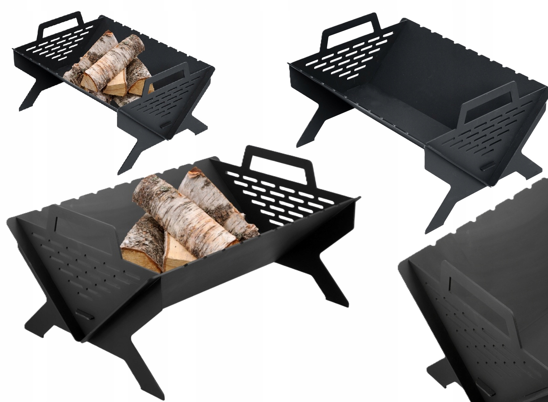 Oceľové Skladacie Ohnisko C7 Ohnisko Grill 50x35x27 cm Lund 99708