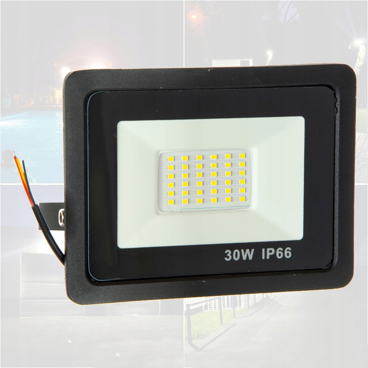 

Naświetlacz halogen lampa Led 30W 2700lm IP66