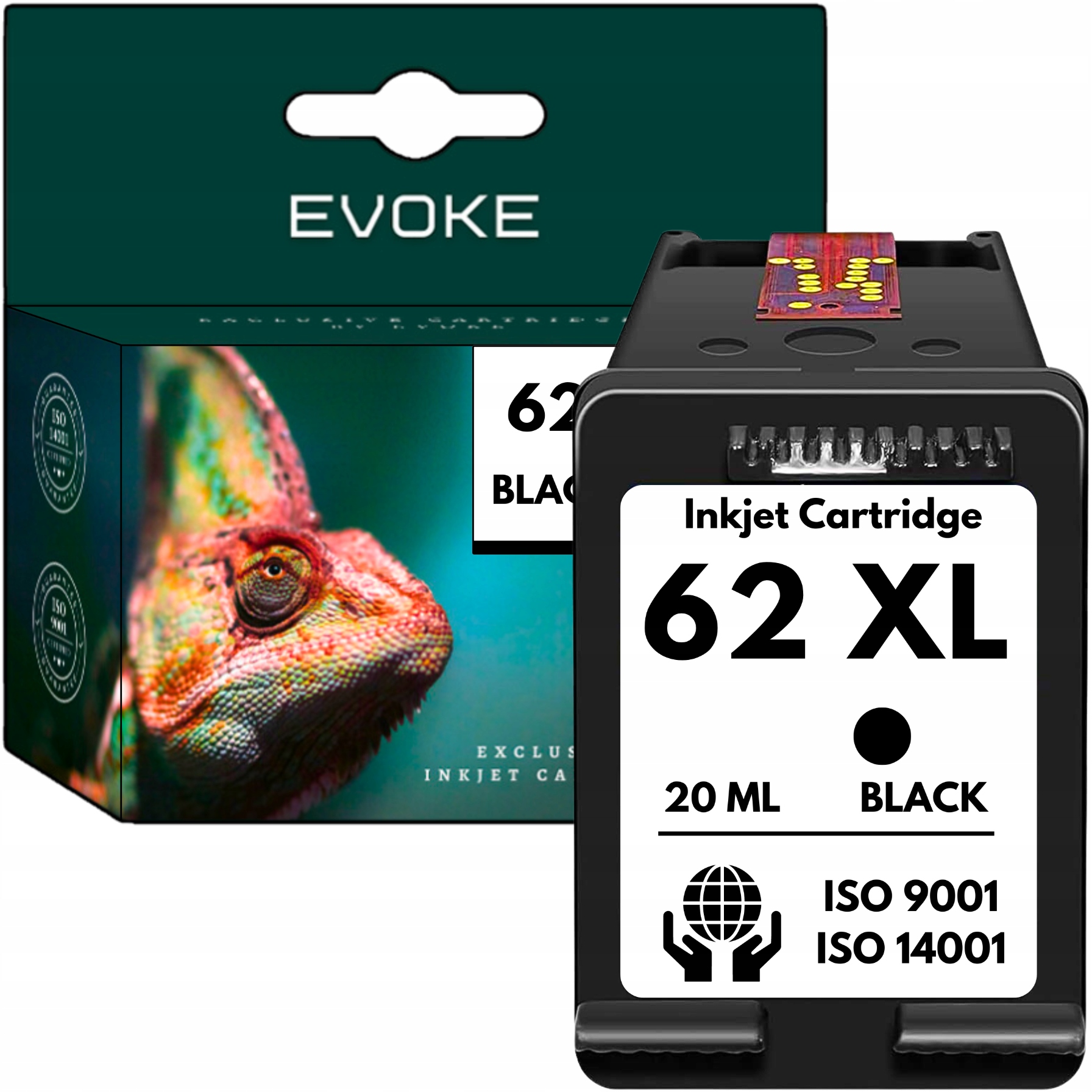 Tusz do drukarki Hp 62 czarny XL 100% poziomu tuszu 5x Więcej Wydruków