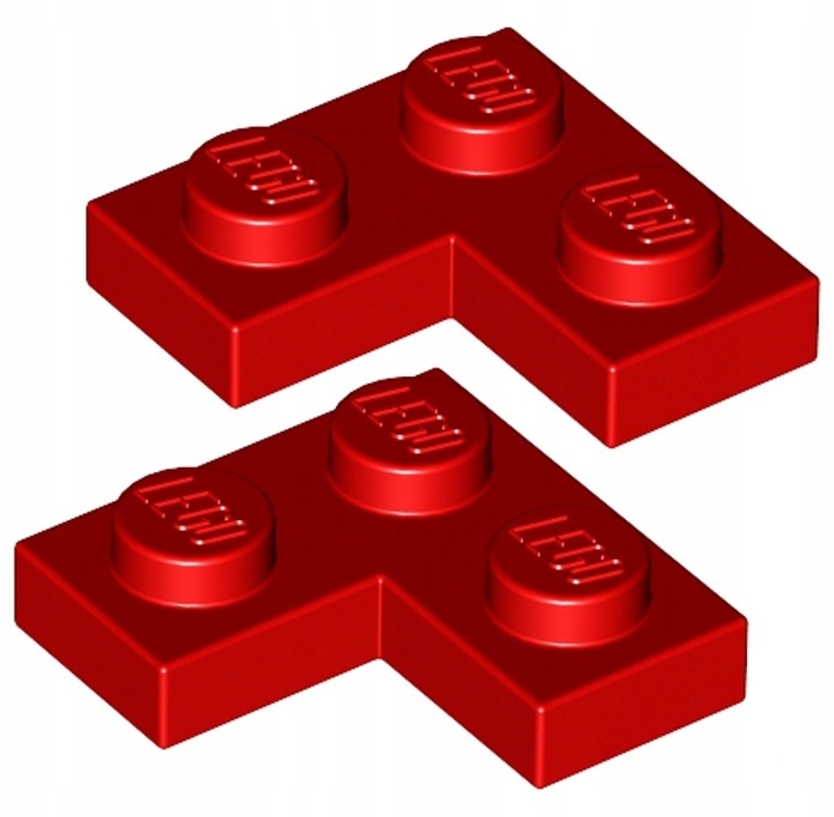 

Lego Płytka 2x2 Narożna Czerwona 2420/242021 2szt