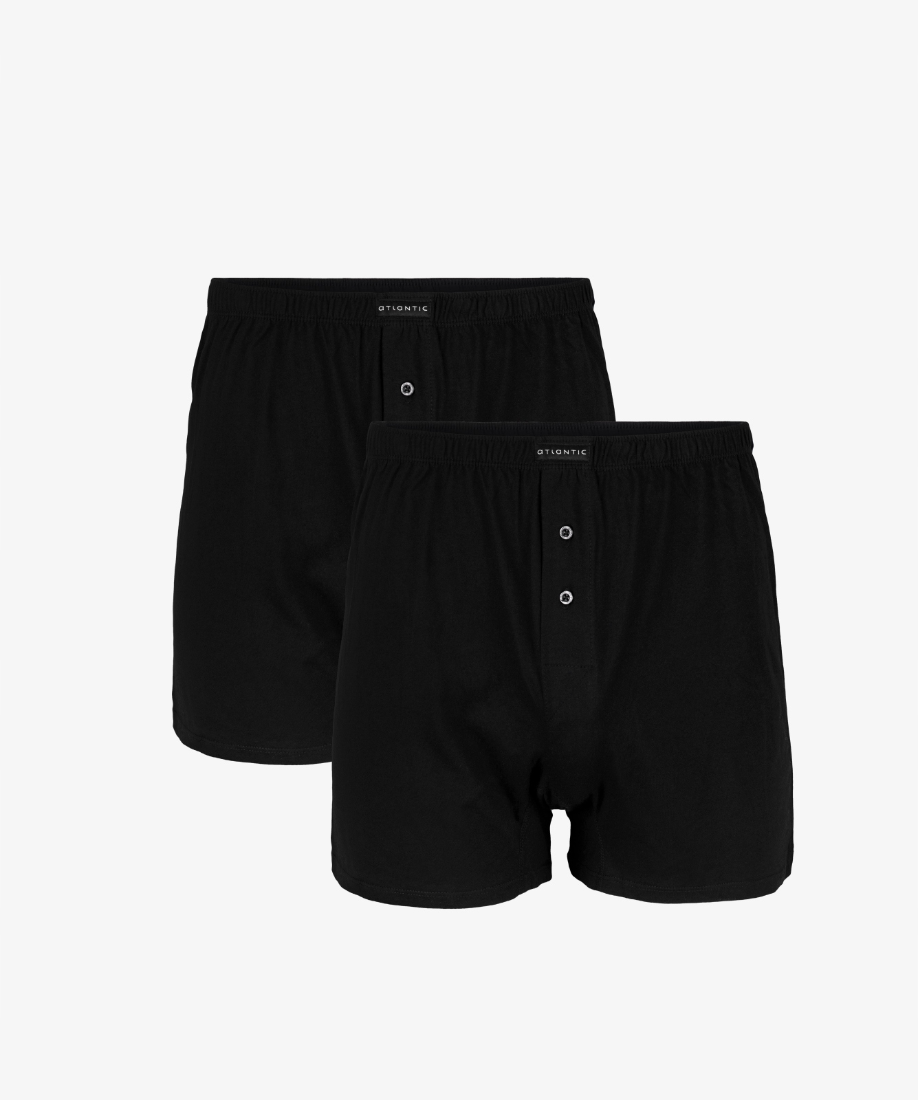 

Bokserki męskie luźne Atlantic 2-PACK czarne r. L