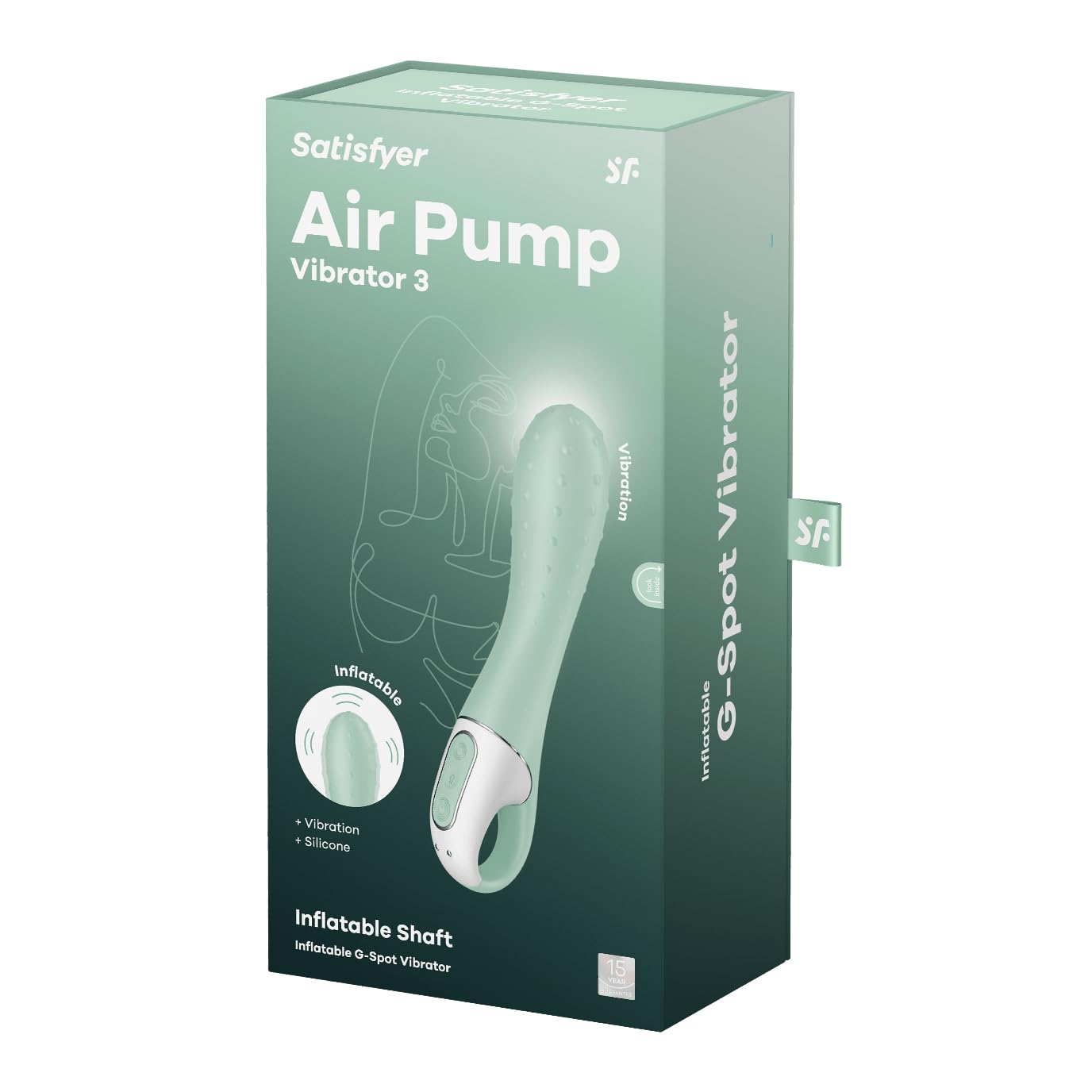 SATISFYER Wibrator Powietrzny G-Punkt Silikon Wodoodporny 12 Programów — miniatura 4