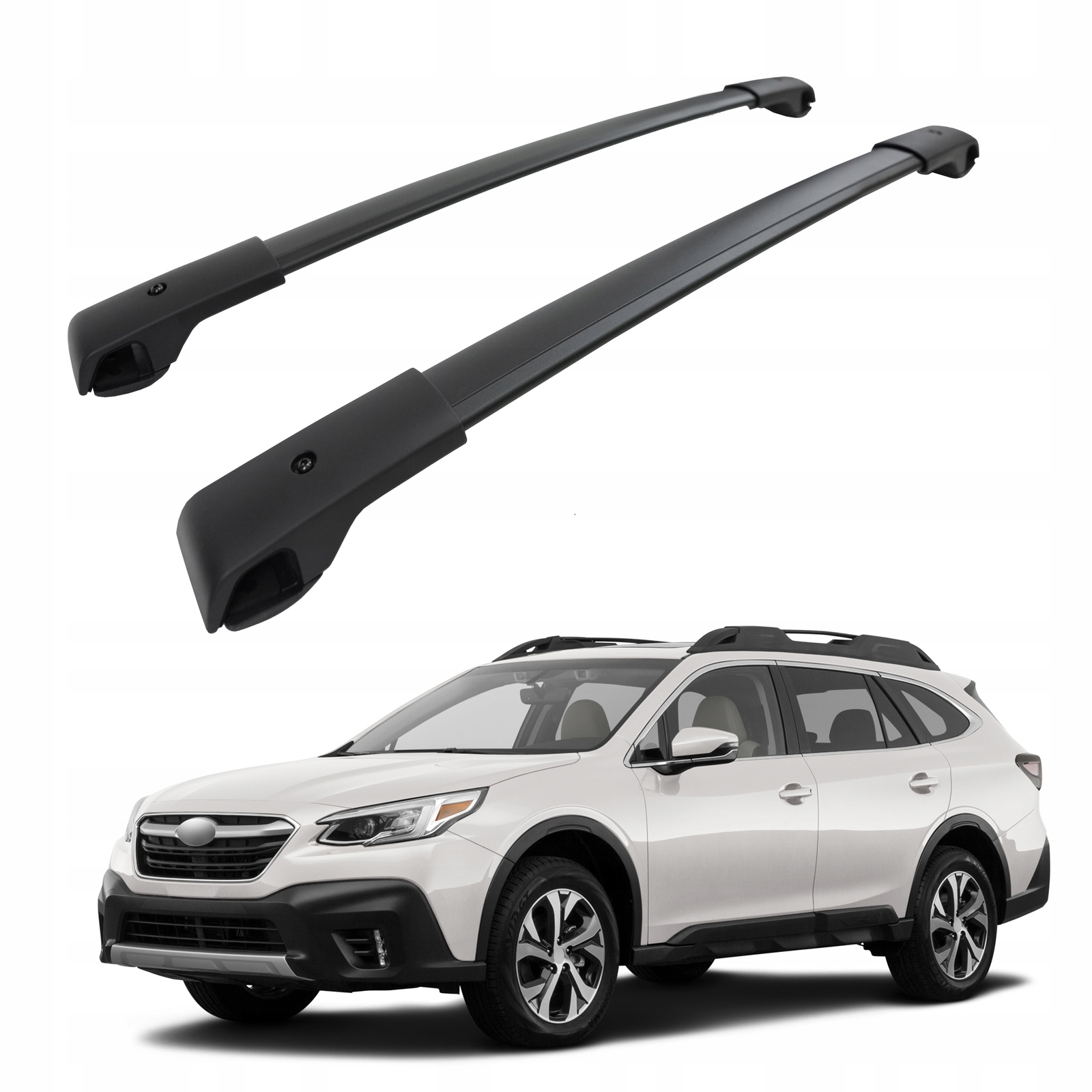 Strešné nosiče priečniky pre Subaru Outback 2020-, Oem štýl čierny 2 ks