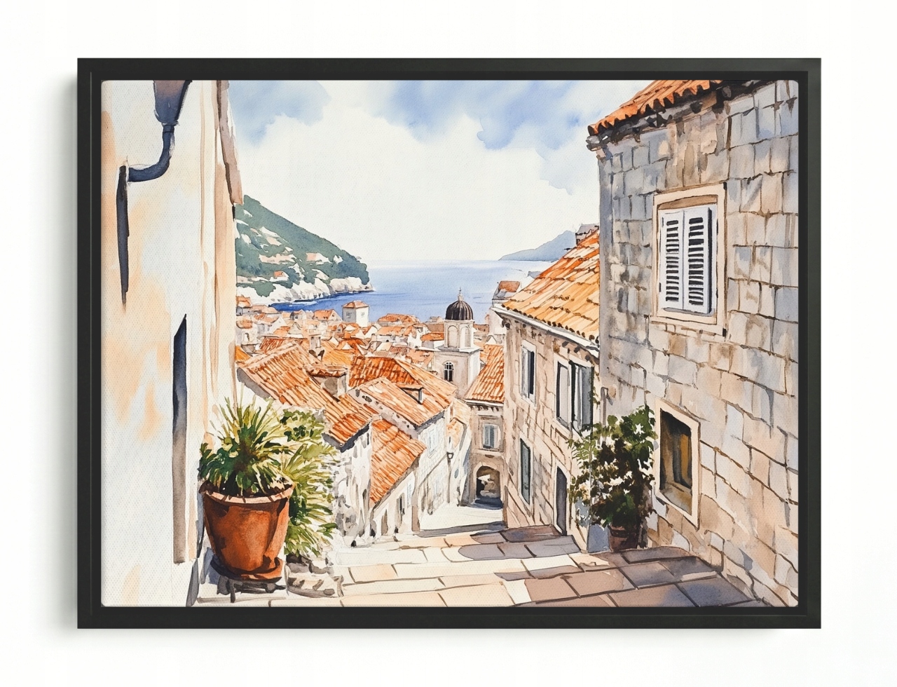 Obraz Rama American Box Staré Mesto Dubrovnik Chorvátsko Jadran 80x60