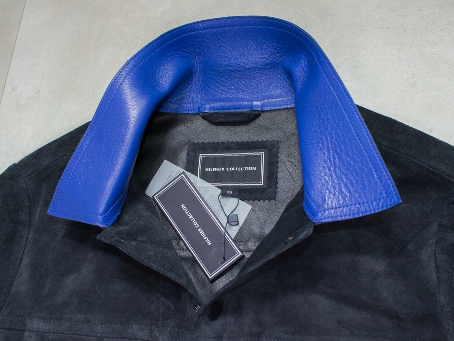 TOMMY HILFIGER COLLECTION TRUCKER SKÓRA ZAMSZ 50 Model zero