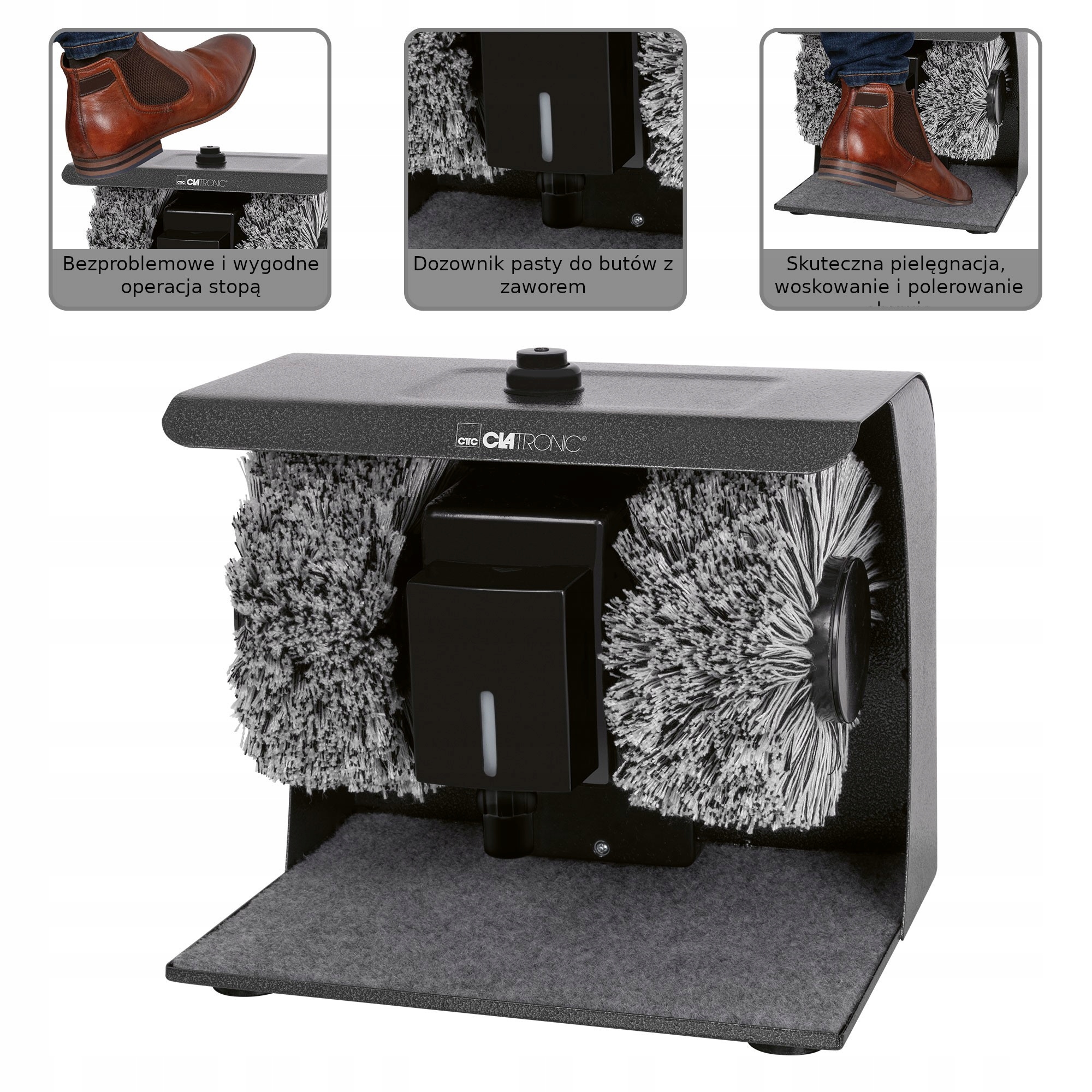 MASZYNA URZĄDZENIE POLERKA DO CZYSZCZENIA BUTÓW Cl Marka inna