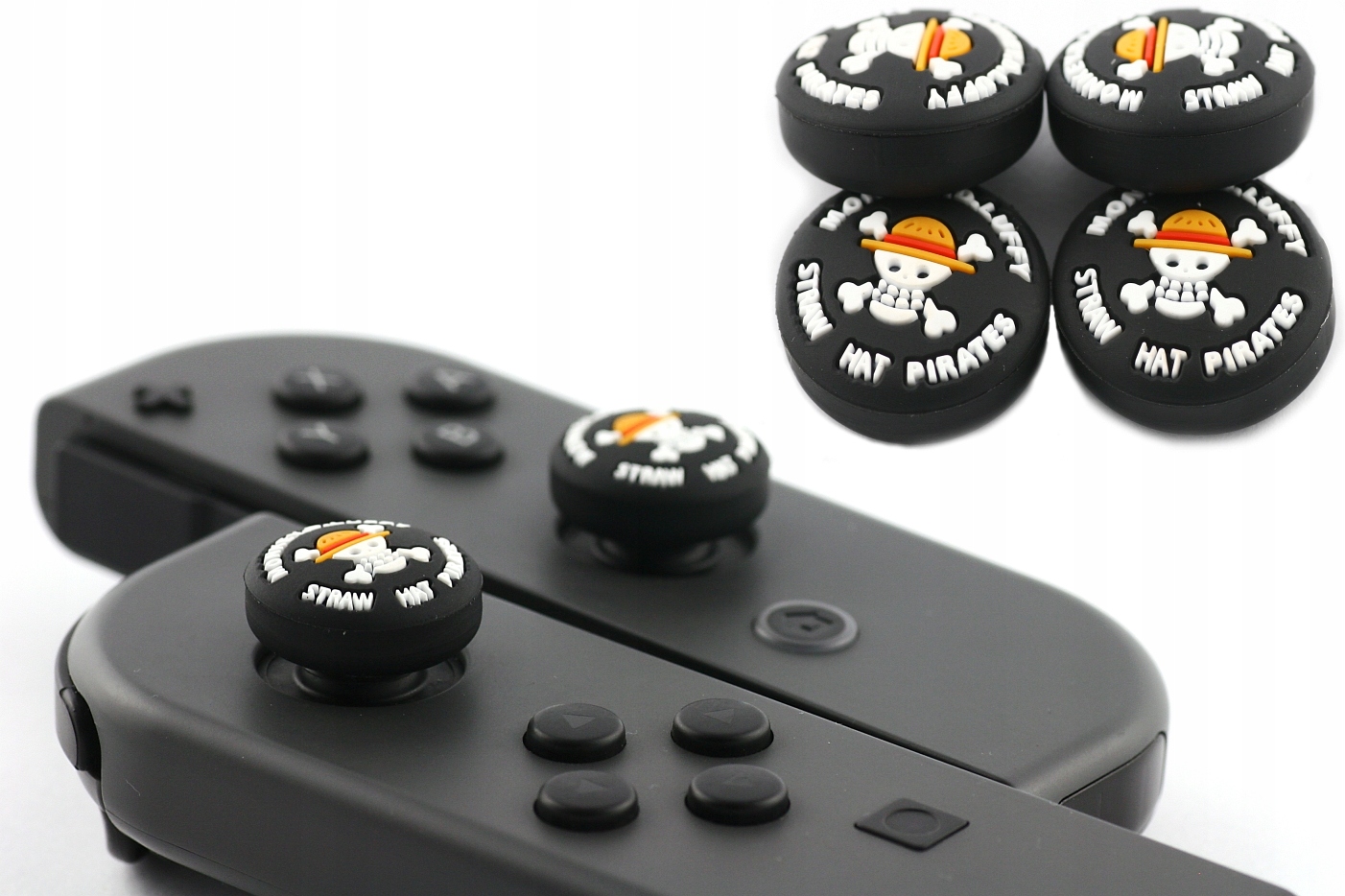 4x Gumki Nakładki Analogi Joy-con Switch Ns Oled Ns Lite One Piece Pirat