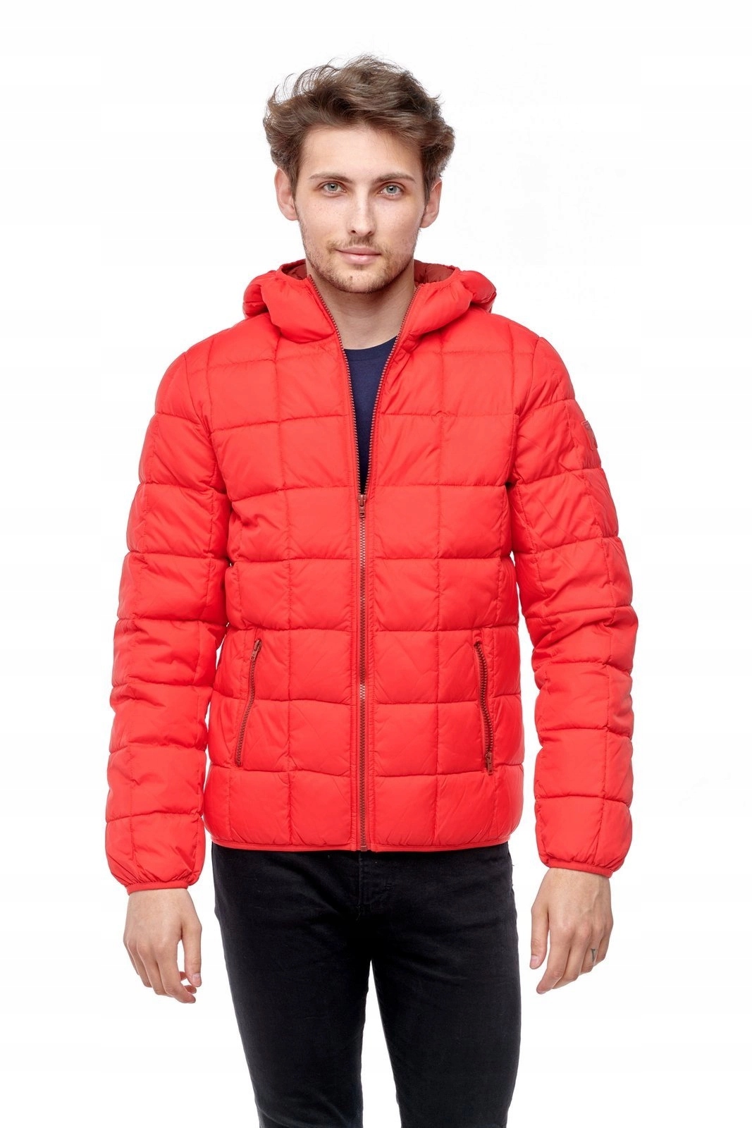Pánská péřová bunda Wrangler The Puffer Mars Red W4C6WRX3A M