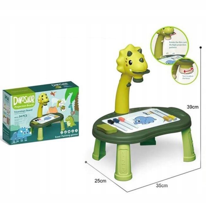 Stolik z projektorem DINO do rysowania dla dzieci