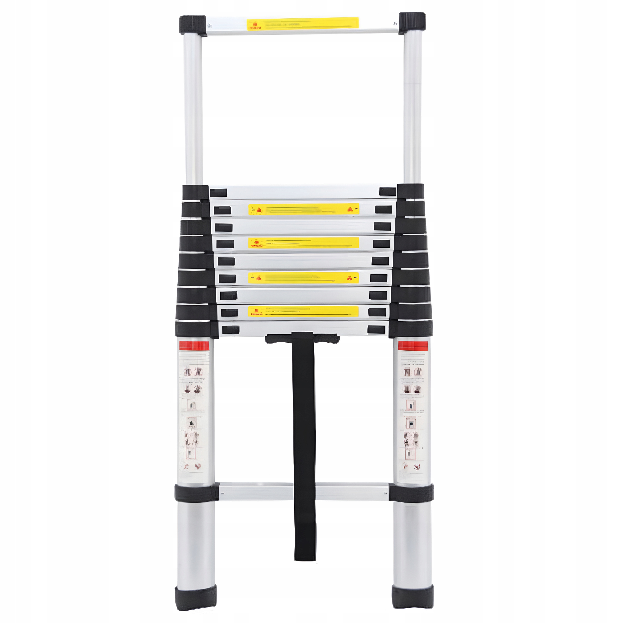 Teleskopická Rebríková Jednotka 3,8M Prenosná Multifunkčná Ľahká Skladacia StandHeiz