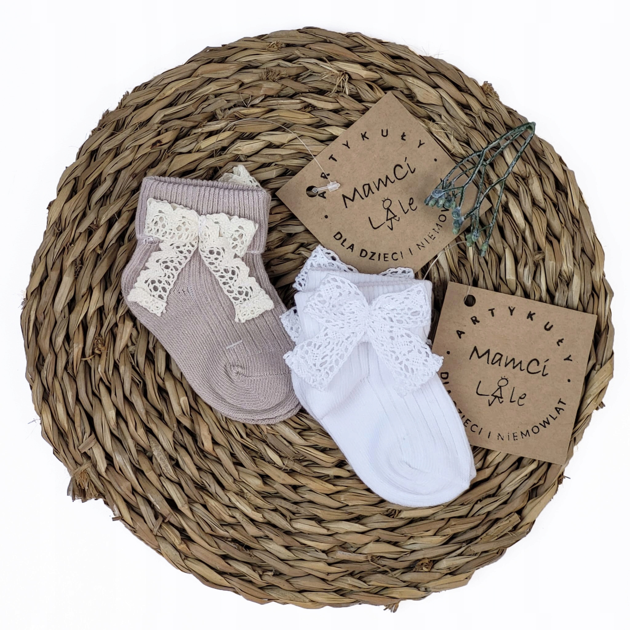 BAWEŁNIANE SKARPETKI NIEMOWLĘCE 2PAK MAMCILALE Marka Inna marka