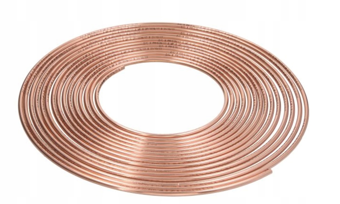 PRZEWÓD HAMULCOWY 8 mm MIEDZIANY RURKA 10M