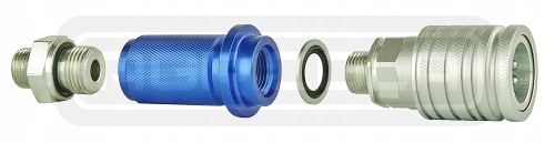 GNIAZDO EURO M18 + ZNACZNIK NIEBIESKI HYDROLIDER Numer katalogowy części A1.60.55.432