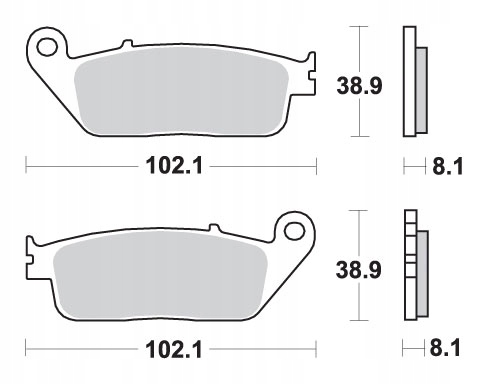 Sbs Brzdové Doštičky KH142 KH226 Track And Sport Sinter Farba Zlatá (namiesto