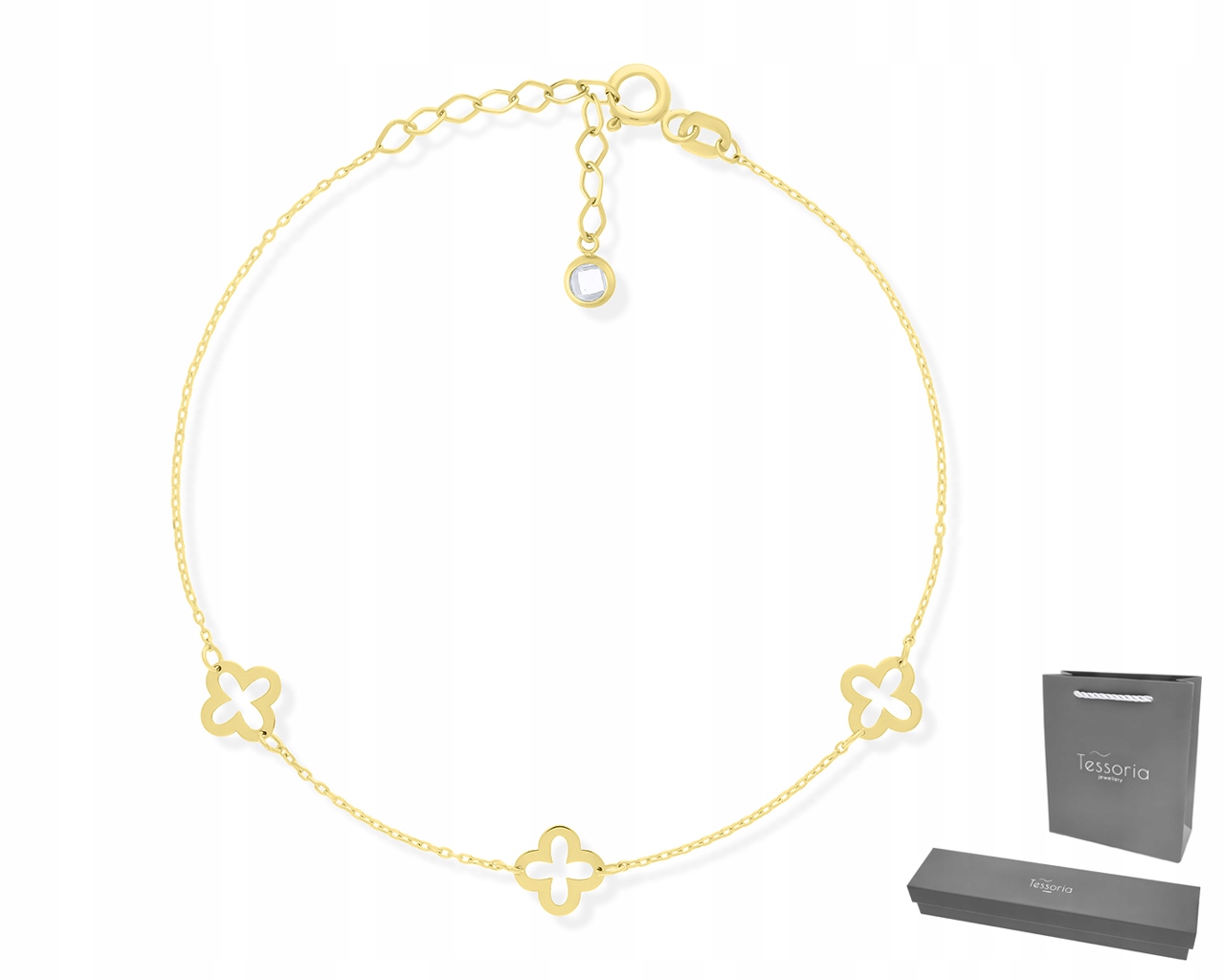 Zlatý Náramek 585 Jetele Pro Ženy Jako Dárek