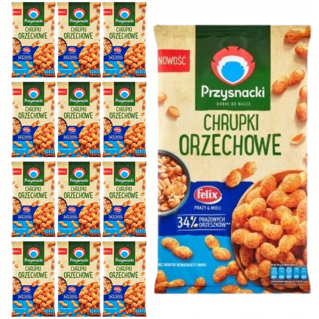 Levně Przysnacki Arašídové lupínky 100 g x 12 kusů