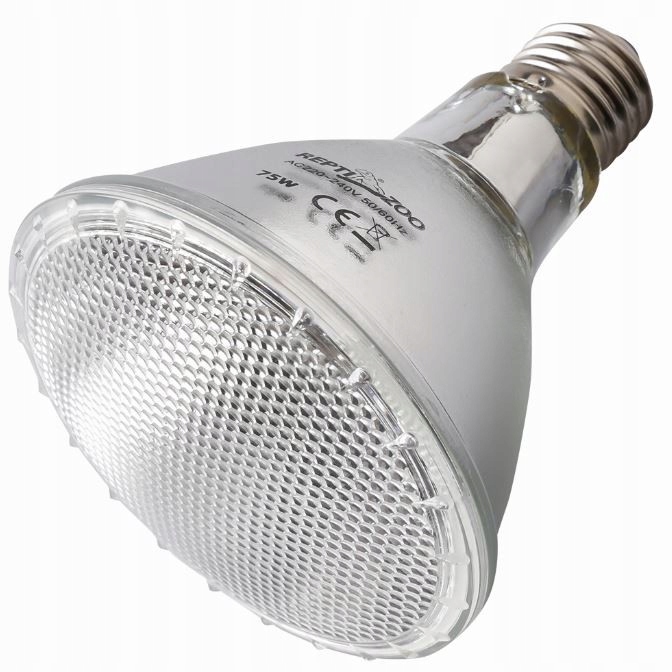 Halogenová Topná Lampa E27 75W Bodová S Uva Pro Plazy Syntéza D3